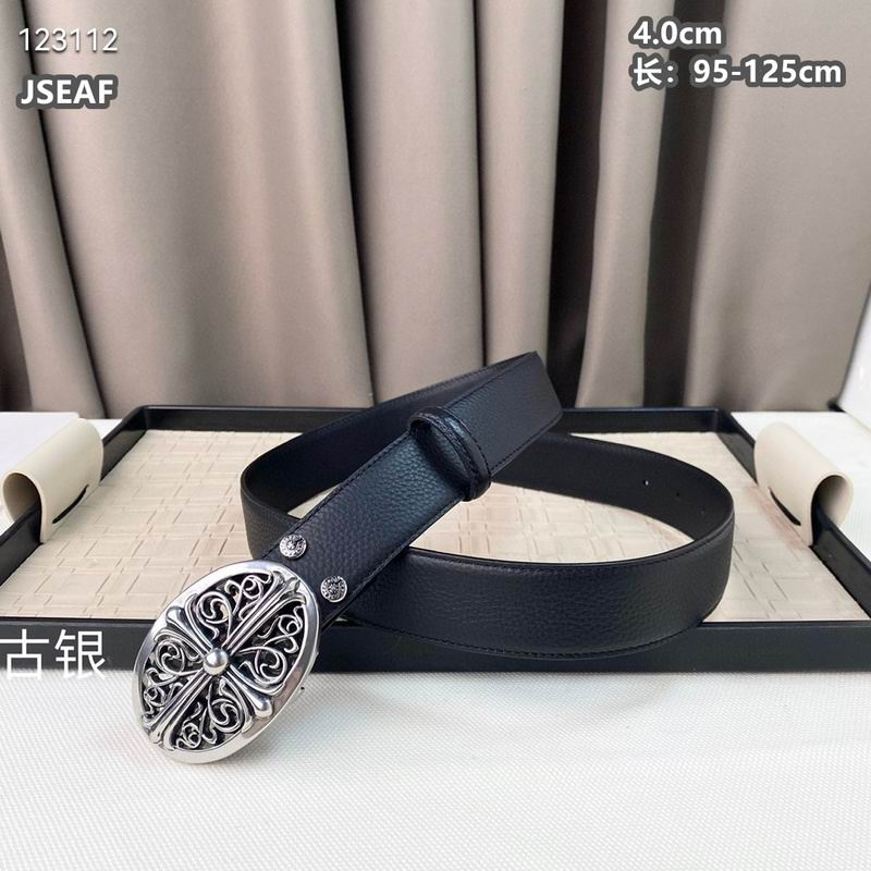 Chrome Hearts belt 40mmX95-125cm 8L01